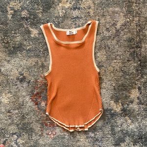 BURNT ORANGE KNIT TANK